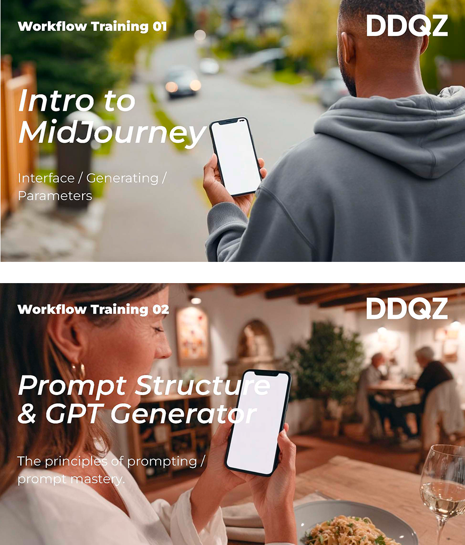 Workflow Training 01 · Intro to MidJourney — 02 · Prompt Structure & GPT Generator