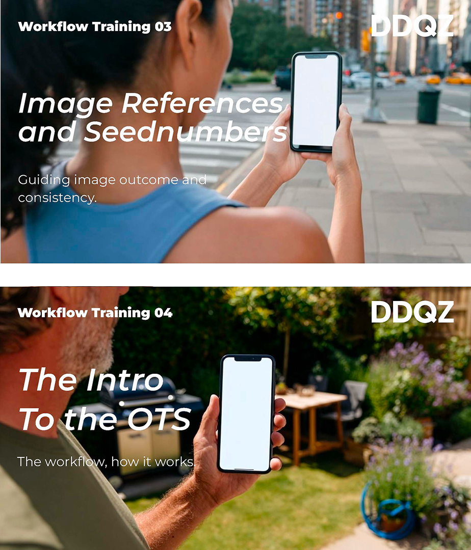 Workflow Training 03 · Image References and Seednumbers — 04 · The Intro To the OTS